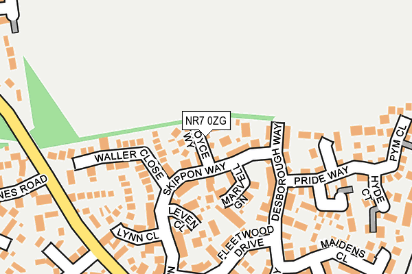 NR7 0ZG map - OS OpenMap – Local (Ordnance Survey) NR7 0ZG map - OS OpenMap – Local (Ordnance Survey)