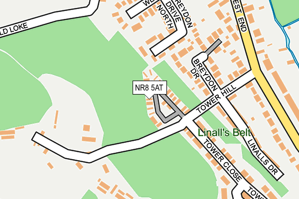 NR8 5AT map - OS OpenMap – Local (Ordnance Survey) NR8 5AT map - OS OpenMap – Local (Ordnance Survey)