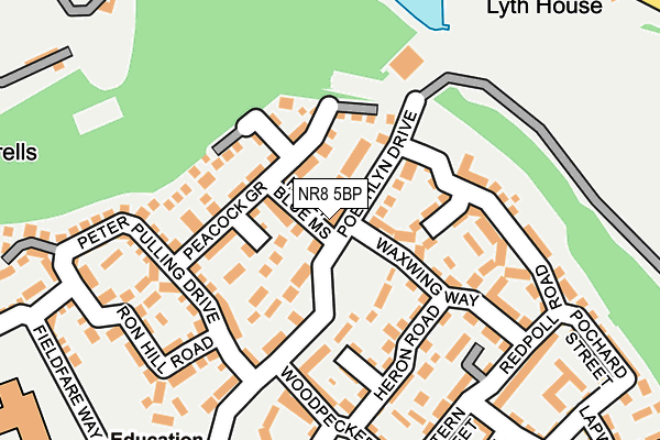 NR8 5BP map - OS OpenMap – Local (Ordnance Survey) NR8 5BP map - OS OpenMap – Local (Ordnance Survey)