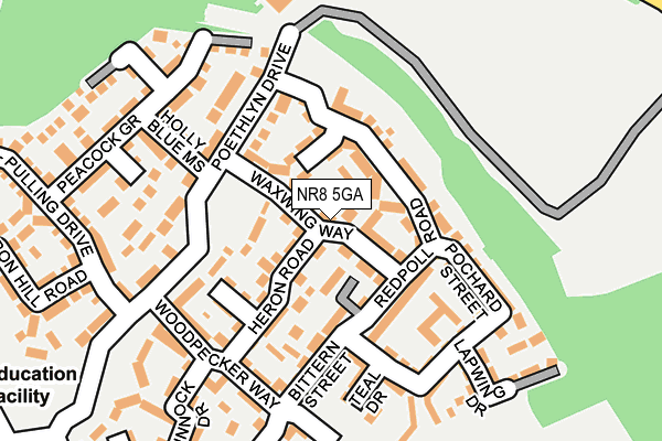 NR8 5GA map - OS OpenMap – Local (Ordnance Survey) NR8 5GA map - OS OpenMap – Local (Ordnance Survey)