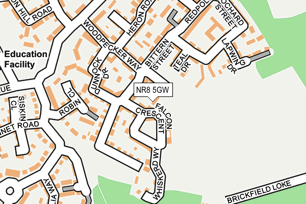 NR8 5GW map - OS OpenMap – Local (Ordnance Survey) NR8 5GW map - OS OpenMap – Local (Ordnance Survey)