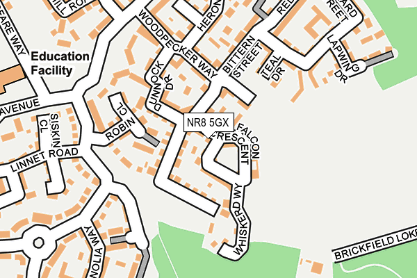 NR8 5GX map - OS OpenMap – Local (Ordnance Survey) NR8 5GX map - OS OpenMap – Local (Ordnance Survey)