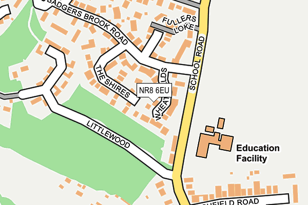 NR8 6EU map - OS OpenMap – Local (Ordnance Survey) NR8 6EU map - OS OpenMap – Local (Ordnance Survey)