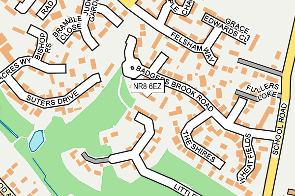 NR8 6EZ map - OS OpenMap – Local (Ordnance Survey) NR8 6EZ map - OS OpenMap – Local (Ordnance Survey)