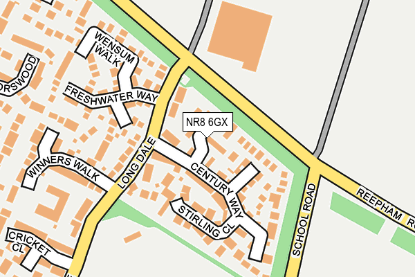 NR8 6GX map - OS OpenMap – Local (Ordnance Survey) NR8 6GX map - OS OpenMap – Local (Ordnance Survey)