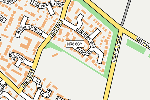 NR8 6GY map - OS OpenMap – Local (Ordnance Survey) NR8 6GY map - OS OpenMap – Local (Ordnance Survey)