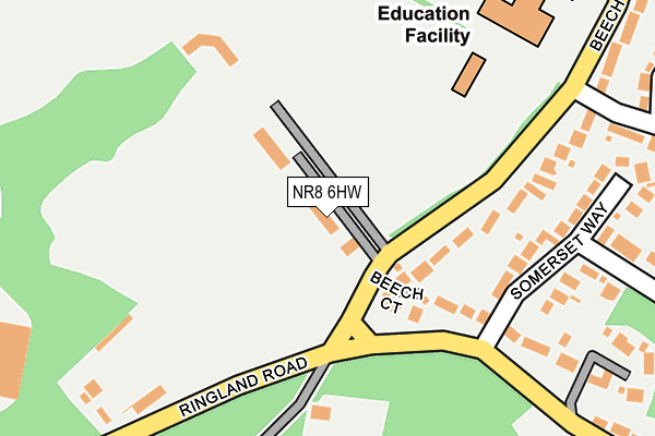 NR8 6HW map - OS OpenMap – Local (Ordnance Survey) NR8 6HW map - OS OpenMap – Local (Ordnance Survey)