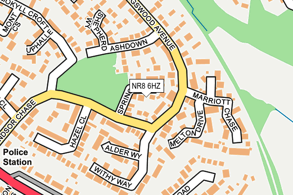 NR8 6HZ map - OS OpenMap – Local (Ordnance Survey) NR8 6HZ map - OS OpenMap – Local (Ordnance Survey)