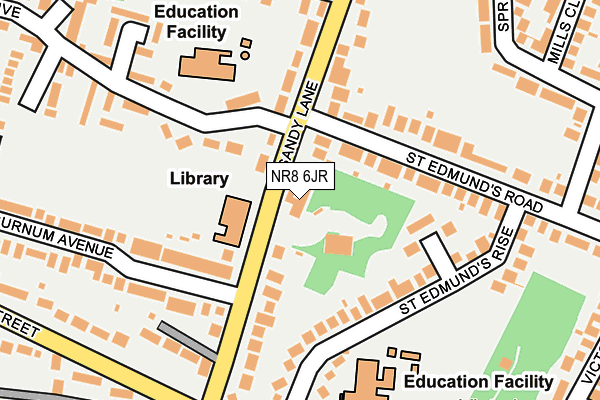 NR8 6JR map - OS OpenMap – Local (Ordnance Survey) NR8 6JR map - OS OpenMap – Local (Ordnance Survey)