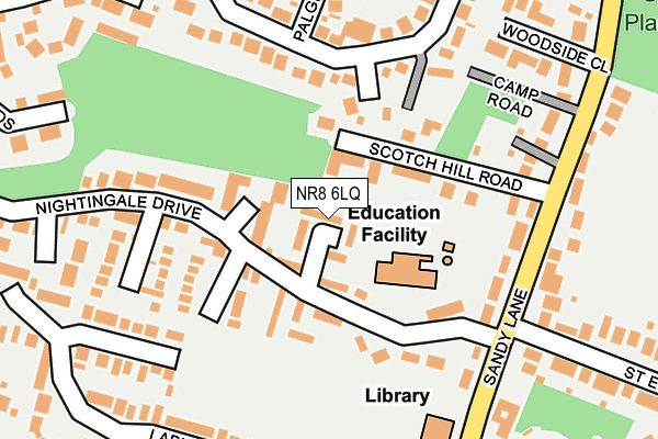 NR8 6LQ map - OS OpenMap – Local (Ordnance Survey) NR8 6LQ map - OS OpenMap – Local (Ordnance Survey)