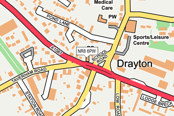 NR8 6PW map - OS OpenMap – Local (Ordnance Survey) NR8 6PW map - OS OpenMap – Local (Ordnance Survey)