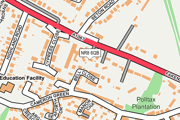 NR8 6QB map - OS OpenMap – Local (Ordnance Survey) NR8 6QB map - OS OpenMap – Local (Ordnance Survey)