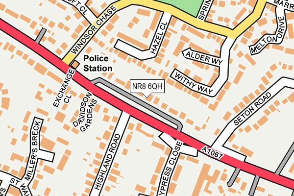 NR8 6QH map - OS OpenMap – Local (Ordnance Survey) NR8 6QH map - OS OpenMap – Local (Ordnance Survey)