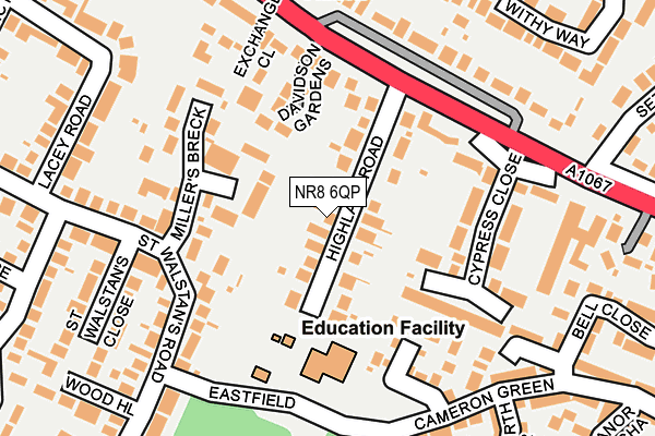NR8 6QP map - OS OpenMap – Local (Ordnance Survey) NR8 6QP map - OS OpenMap – Local (Ordnance Survey)