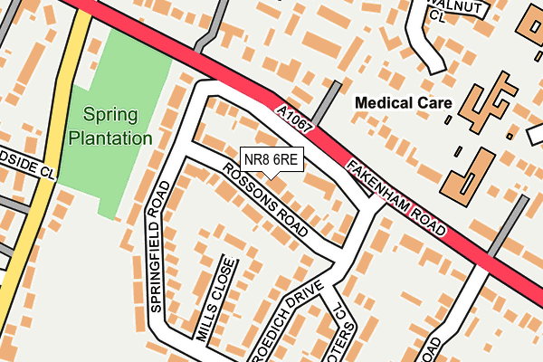 NR8 6RE map - OS OpenMap – Local (Ordnance Survey) NR8 6RE map - OS OpenMap – Local (Ordnance Survey)