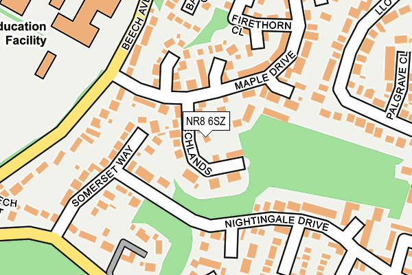 NR8 6SZ map - OS OpenMap – Local (Ordnance Survey) NR8 6SZ map - OS OpenMap – Local (Ordnance Survey)