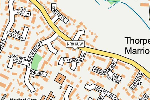 NR8 6UW map - OS OpenMap – Local (Ordnance Survey) NR8 6UW map - OS OpenMap – Local (Ordnance Survey)