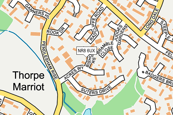 NR8 6UX map - OS OpenMap – Local (Ordnance Survey) NR8 6UX map - OS OpenMap – Local (Ordnance Survey)