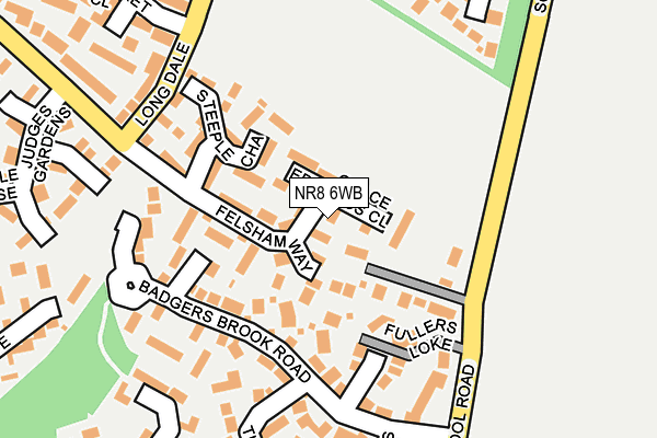 NR8 6WB map - OS OpenMap – Local (Ordnance Survey) NR8 6WB map - OS OpenMap – Local (Ordnance Survey)