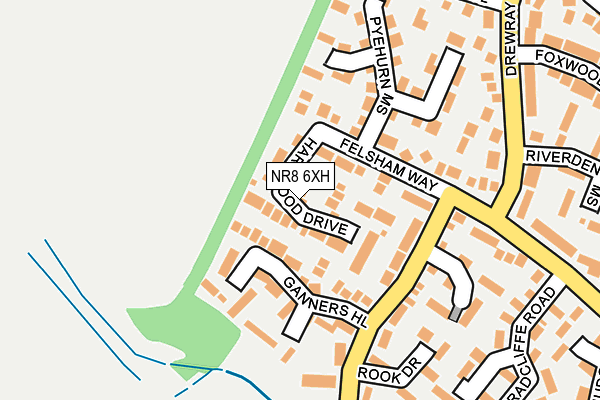 NR8 6XH map - OS OpenMap – Local (Ordnance Survey) NR8 6XH map - OS OpenMap – Local (Ordnance Survey)