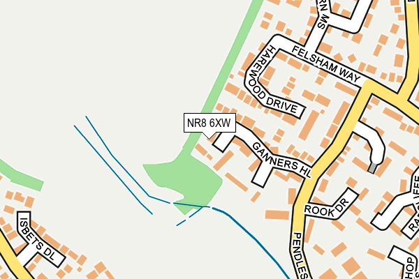 NR8 6XW map - OS OpenMap – Local (Ordnance Survey) NR8 6XW map - OS OpenMap – Local (Ordnance Survey)