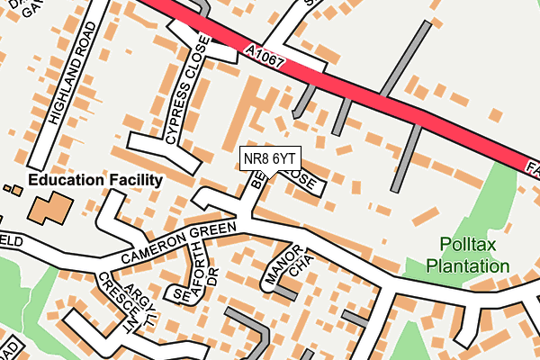NR8 6YT map - OS OpenMap – Local (Ordnance Survey) NR8 6YT map - OS OpenMap – Local (Ordnance Survey)