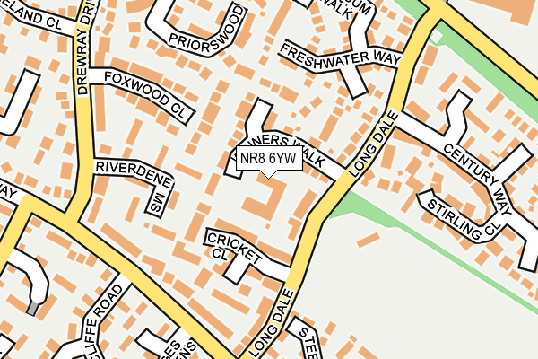 NR8 6YW map - OS OpenMap – Local (Ordnance Survey) NR8 6YW map - OS OpenMap – Local (Ordnance Survey)