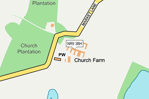 NR9 3BH map - OS OpenMap – Local (Ordnance Survey) NR9 3BH map - OS OpenMap – Local (Ordnance Survey)
