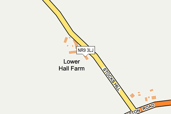 NR9 3LJ map - OS OpenMap – Local (Ordnance Survey) NR9 3LJ map - OS OpenMap – Local (Ordnance Survey)