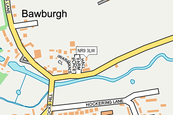 NR9 3LW map - OS OpenMap – Local (Ordnance Survey) NR9 3LW map - OS OpenMap – Local (Ordnance Survey)