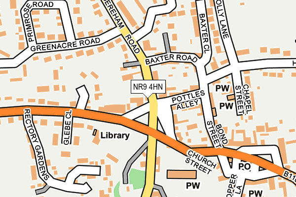 NR9 4HN map - OS OpenMap – Local (Ordnance Survey) NR9 4HN map - OS OpenMap – Local (Ordnance Survey)