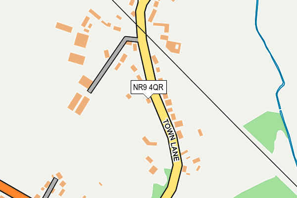 NR9 4QR map - OS OpenMap – Local (Ordnance Survey) NR9 4QR map - OS OpenMap – Local (Ordnance Survey)