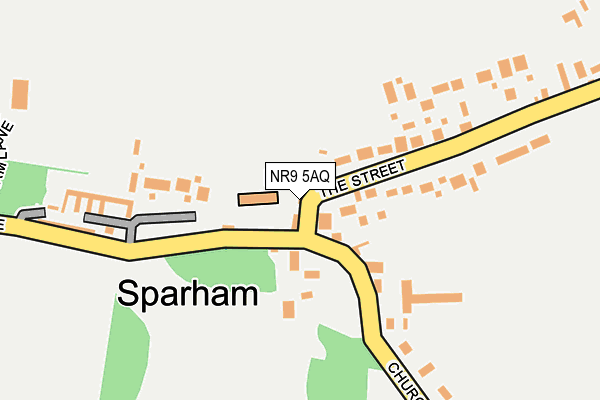 NR9 5AQ map - OS OpenMap – Local (Ordnance Survey) NR9 5AQ map - OS OpenMap – Local (Ordnance Survey)