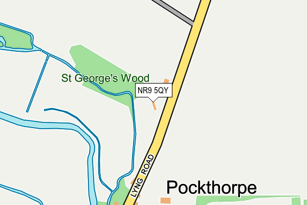 NR9 5QY map - OS OpenMap – Local (Ordnance Survey) NR9 5QY map - OS OpenMap – Local (Ordnance Survey)