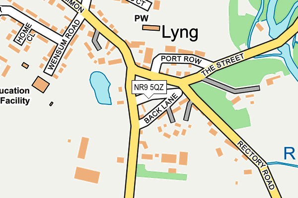 NR9 5QZ map - OS OpenMap – Local (Ordnance Survey) NR9 5QZ map - OS OpenMap – Local (Ordnance Survey)