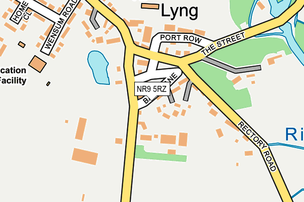 NR9 5RZ map - OS OpenMap – Local (Ordnance Survey) NR9 5RZ map - OS OpenMap – Local (Ordnance Survey)
