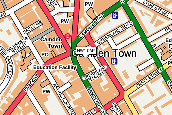 NW1 0AP map - OS OpenMap – Local (Ordnance Survey) NW1 0AP map - OS OpenMap – Local (Ordnance Survey)