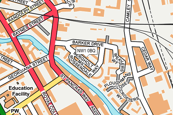 NW1 0BQ map - OS OpenMap – Local (Ordnance Survey) NW1 0BQ map - OS OpenMap – Local (Ordnance Survey)