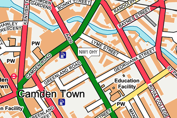 NW1 0HY map - OS OpenMap – Local (Ordnance Survey)