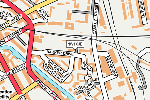 NW1 0JE map - OS OpenMap – Local (Ordnance Survey) NW1 0JE map - OS OpenMap – Local (Ordnance Survey)