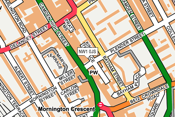 NW1 0JS map - OS OpenMap – Local (Ordnance Survey) NW1 0JS map - OS OpenMap – Local (Ordnance Survey)