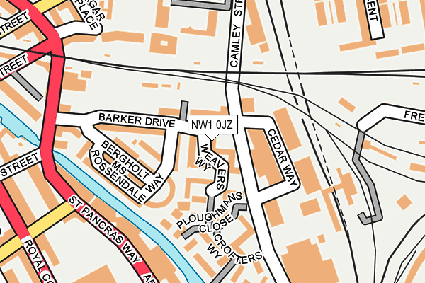 NW1 0JZ map - OS OpenMap – Local (Ordnance Survey) NW1 0JZ map - OS OpenMap – Local (Ordnance Survey)