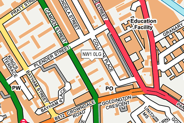 NW1 0LG map - OS OpenMap – Local (Ordnance Survey) NW1 0LG map - OS OpenMap – Local (Ordnance Survey)