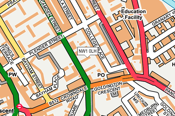 NW1 0LH map - OS OpenMap – Local (Ordnance Survey) NW1 0LH map - OS OpenMap – Local (Ordnance Survey)