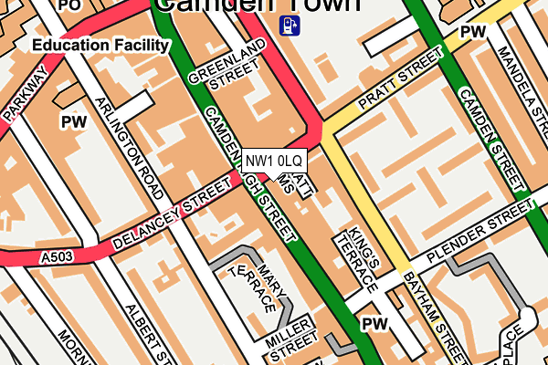 NW1 0LQ map - OS OpenMap – Local (Ordnance Survey) NW1 0LQ map - OS OpenMap – Local (Ordnance Survey)