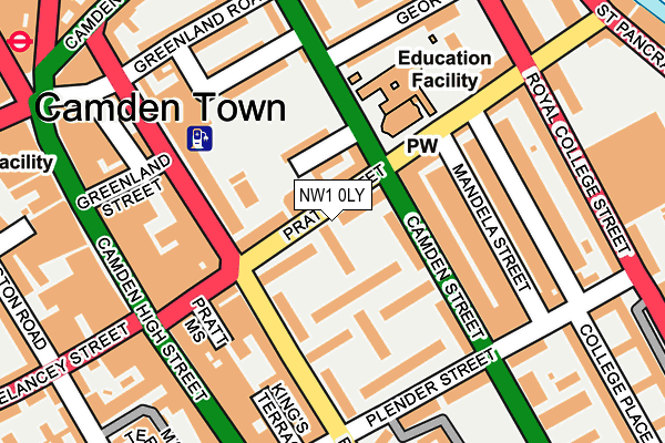 NW1 0LY map - OS OpenMap – Local (Ordnance Survey) NW1 0LY map - OS OpenMap – Local (Ordnance Survey)