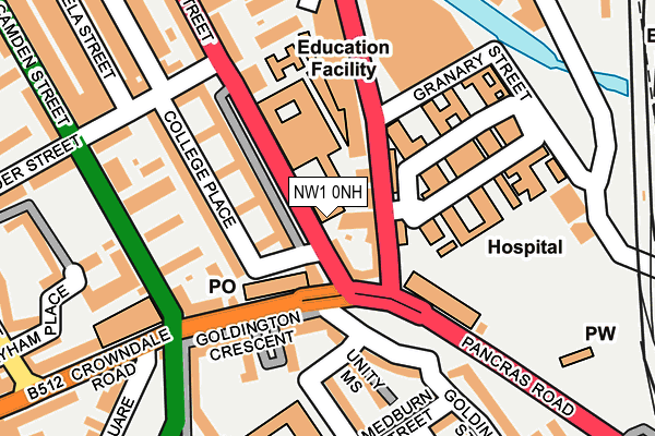 NW1 0NH map - OS OpenMap – Local (Ordnance Survey) NW1 0NH map - OS OpenMap – Local (Ordnance Survey)