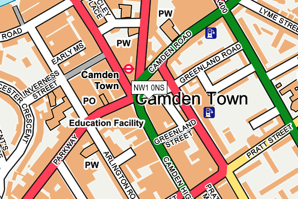 NW1 0NS map - OS OpenMap – Local (Ordnance Survey) NW1 0NS map - OS OpenMap – Local (Ordnance Survey)
