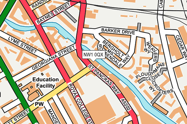 NW1 0QX map - OS OpenMap – Local (Ordnance Survey) NW1 0QX map - OS OpenMap – Local (Ordnance Survey)
