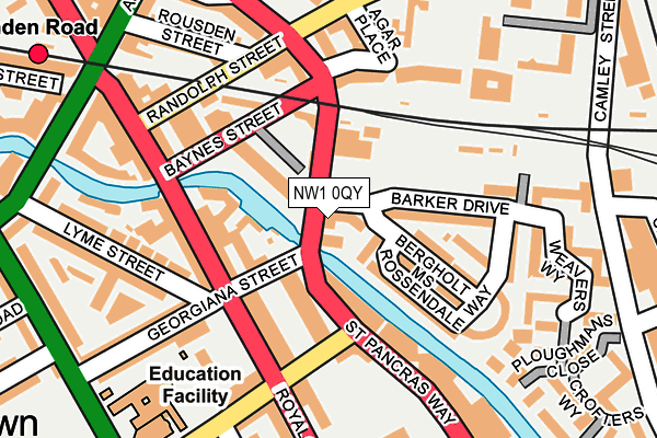 NW1 0QY map - OS OpenMap – Local (Ordnance Survey)